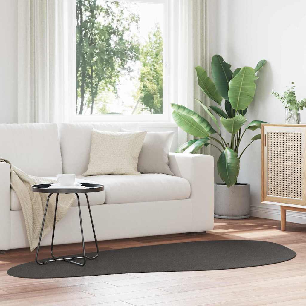 vidaXL Carpet HUARTE Anthracite 100 x 200 cm Polyester