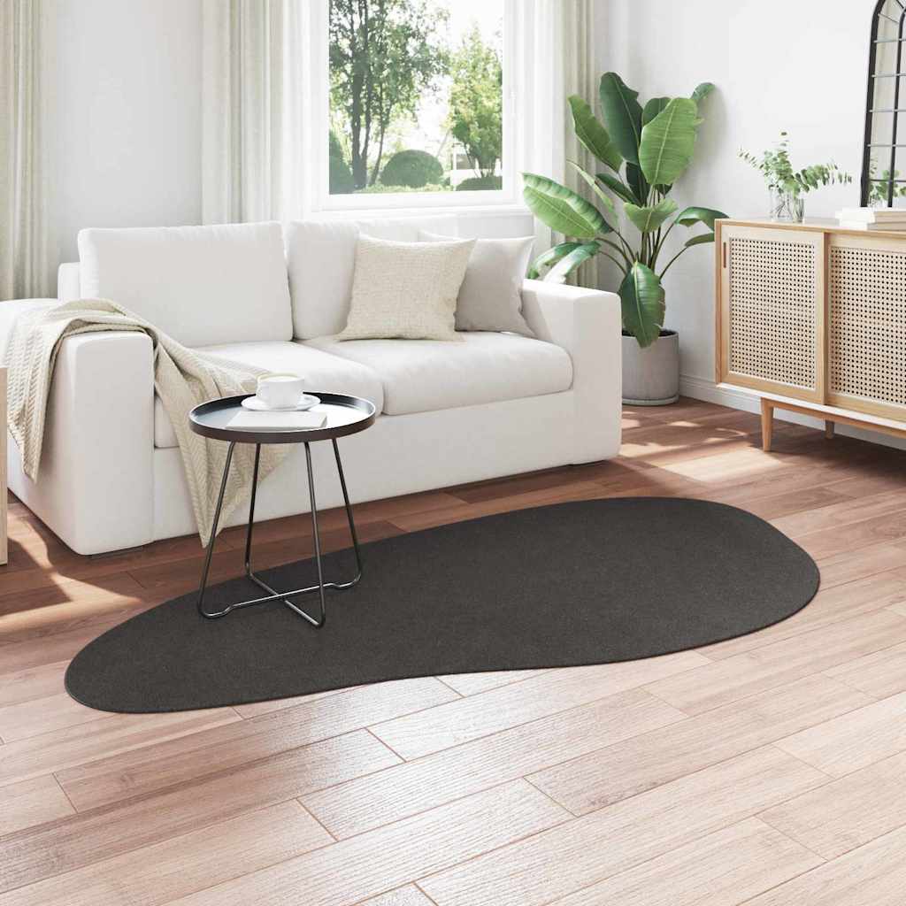 vidaXL Carpet HUARTE Anthracite 100 x 200 cm Polyester