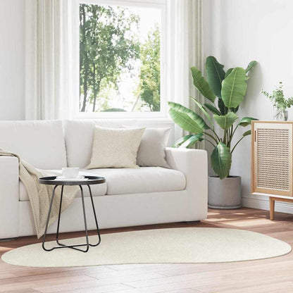 vidaXL Area Rugs HUARTE Cream 140 x 200 cm Polyester
