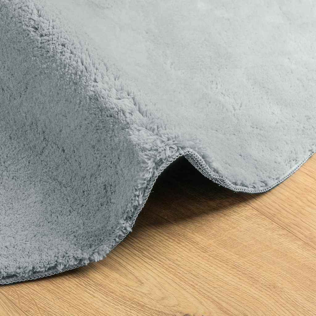 vidaXL Carpet HUARTE Grey 160 x 230 cm Polyester