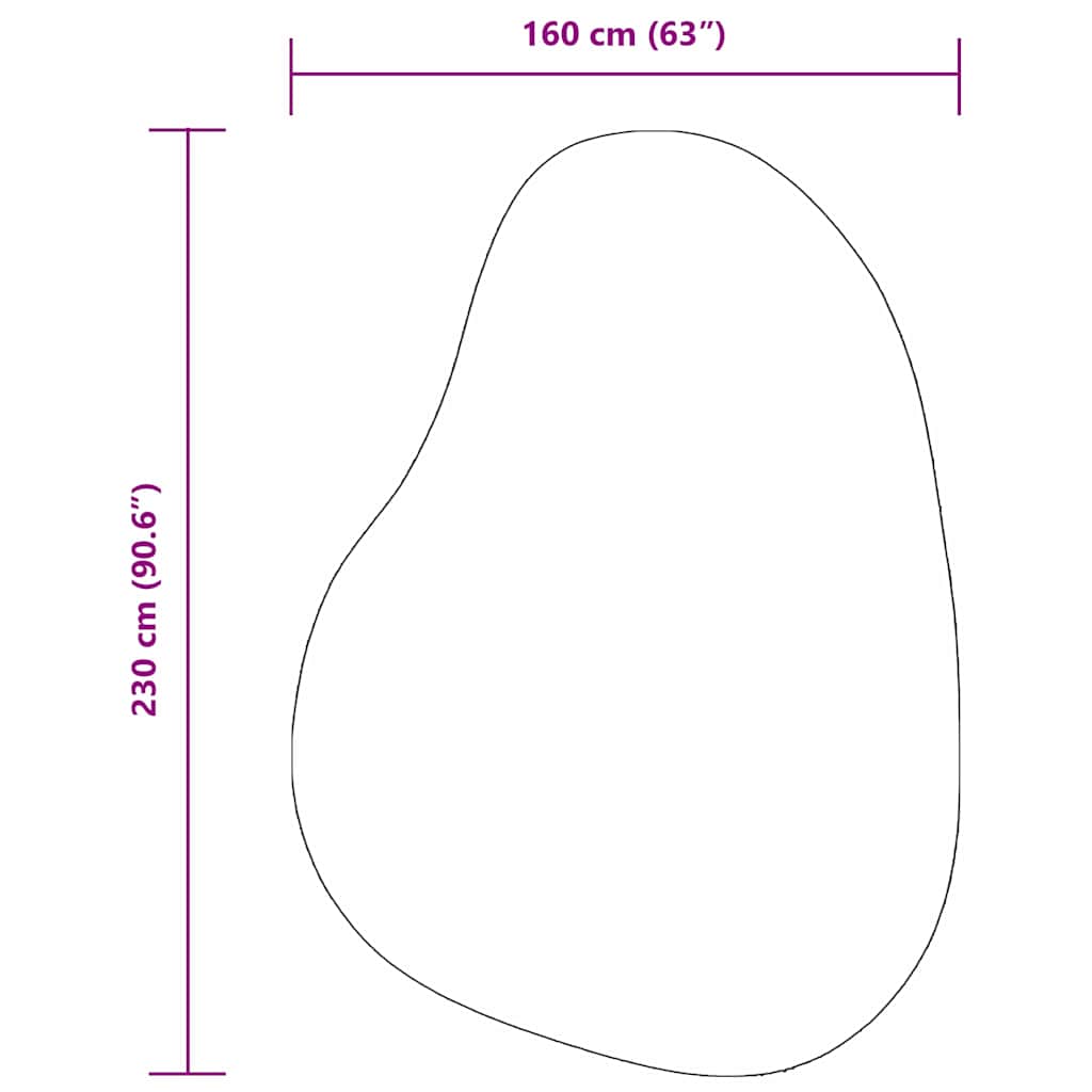 vidaXL Carpet HUARTE Grey 160 x 230 cm Polyester
