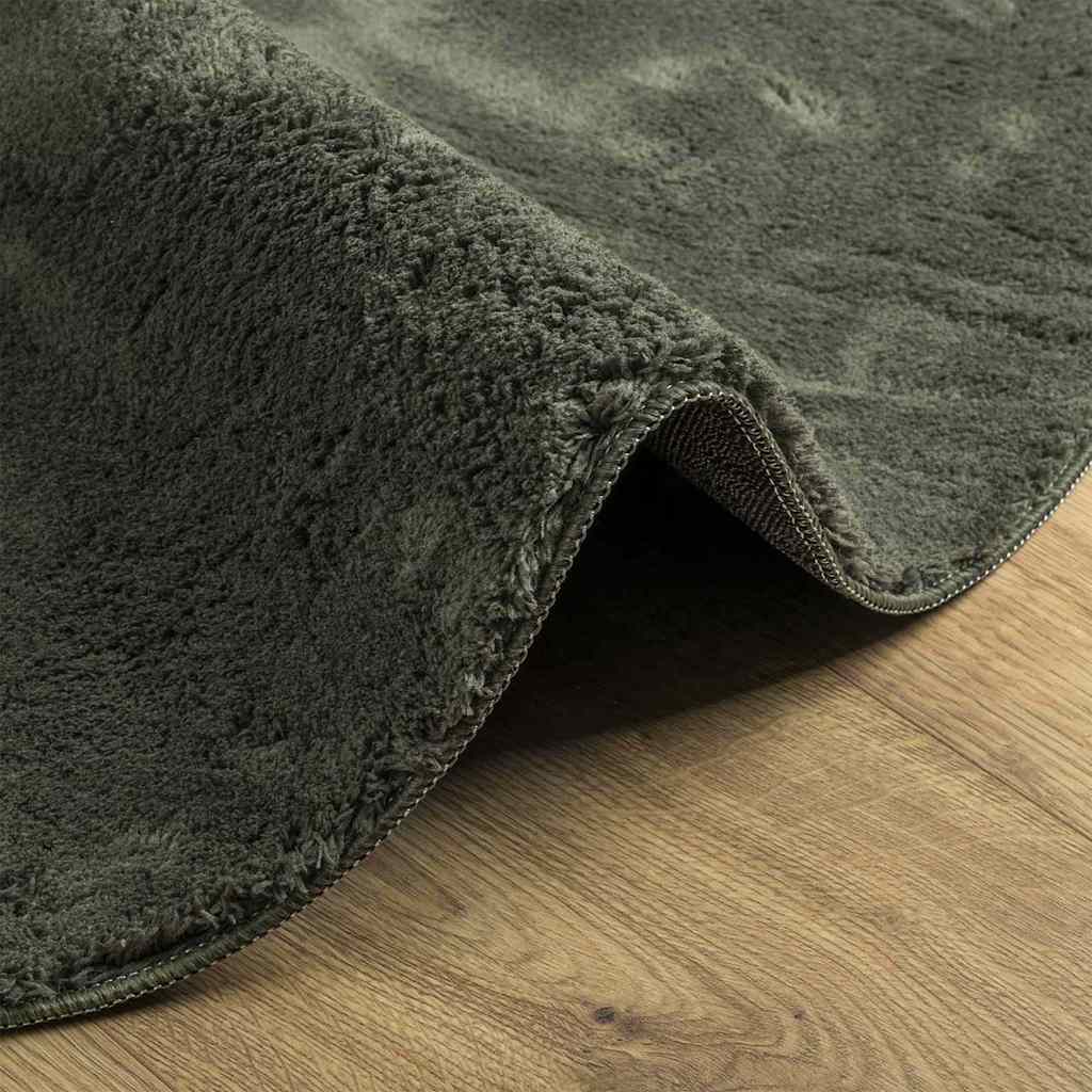 vidaXL Carpet HUARTE Forest green 80 x 150 cm Polyester