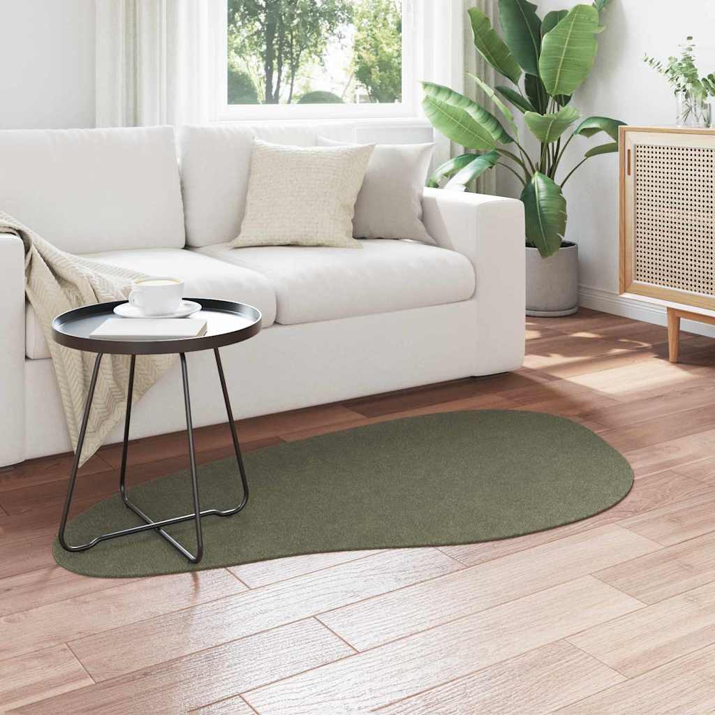vidaXL Carpet HUARTE Forest green 80 x 150 cm Polyester