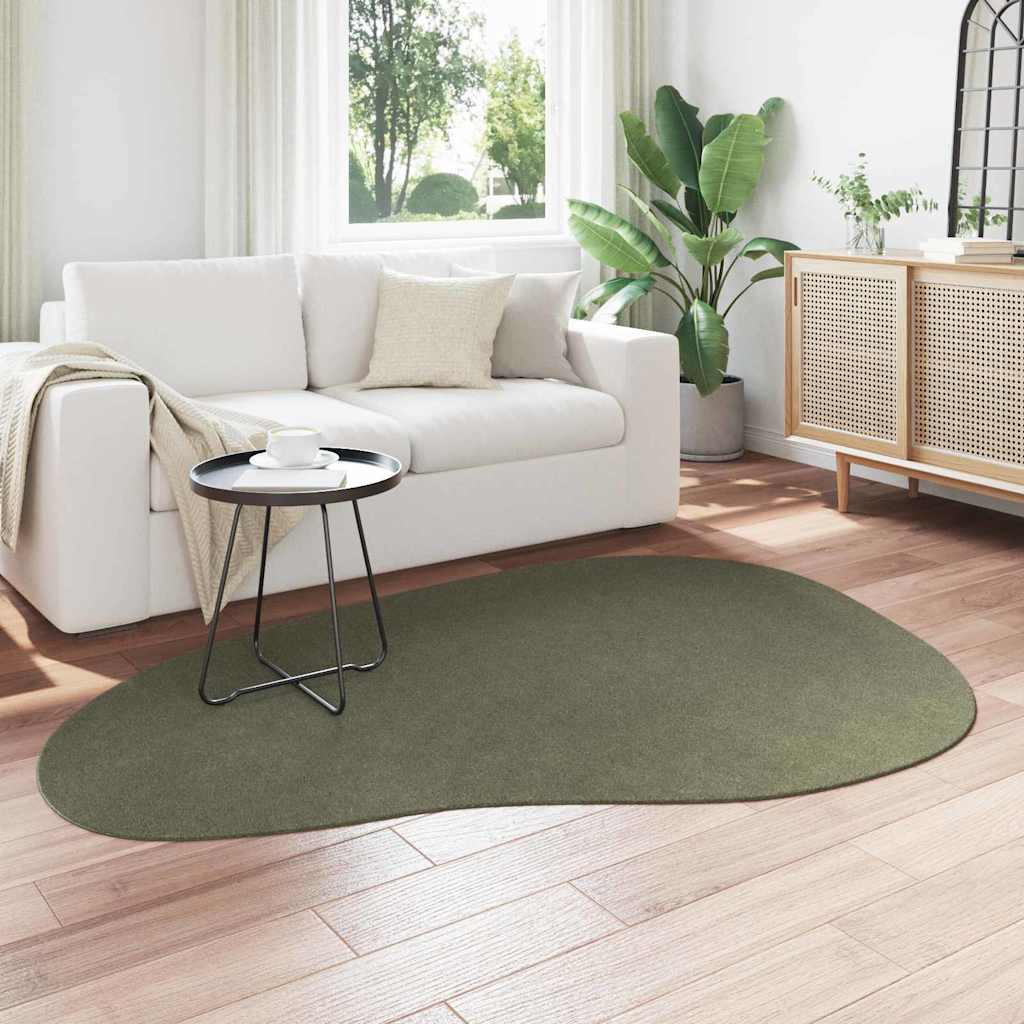 vidaXL Carpet HUARTE Forest green 140 x 200 cm Polyester