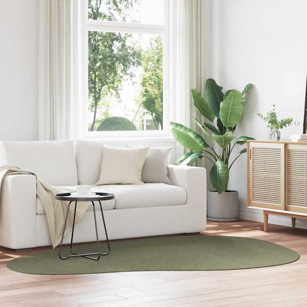 vidaXL Carpet HUARTE Forest green 160 x 230 cm Polyester
