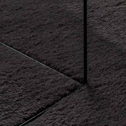 vidaXL Carpet HUARTE Black 80 x 150 cm Polyester
