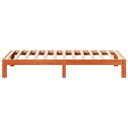 vidaXL Bed Frame without Mattress Wax Brown 80x200 cm Solid Wood Pine