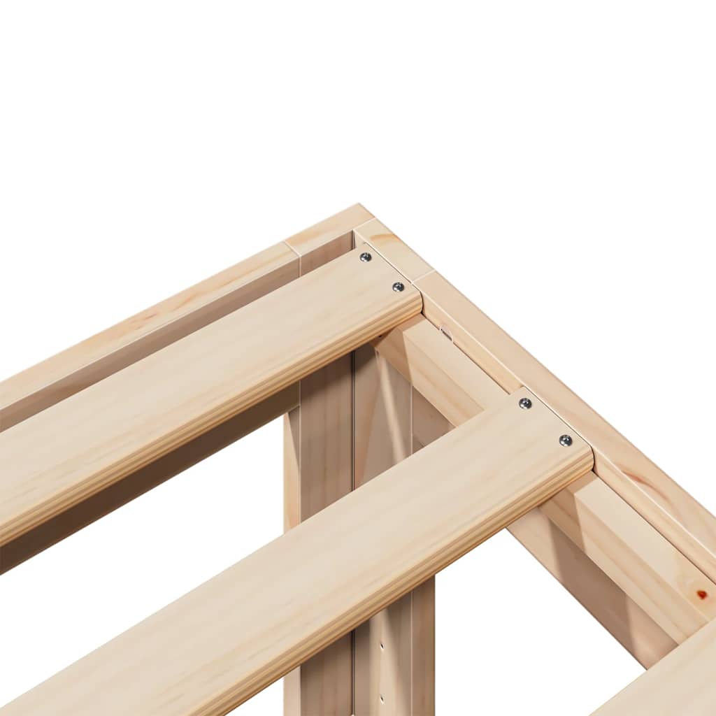 vidaXL Bed Frame without Mattress 160x200 cm Solid Wood Pine