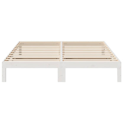 vidaXL Bed Frame without Mattress White 160x200 cm Solid Wood Pine