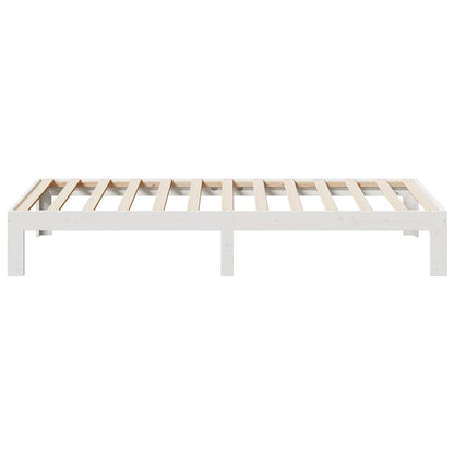vidaXL Bed Frame without Mattress White 90x200 cm Solid Wood Pine