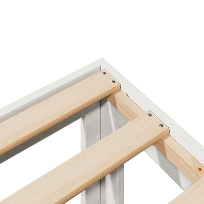 vidaXL Bed Frame without Mattress White 90x200 cm Solid Wood Pine