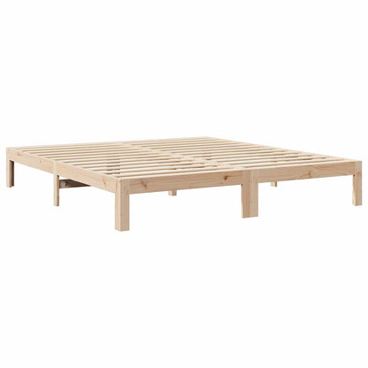 vidaXL Bed Frame without Mattress 180x200 cm Super King Solid Wood Pine