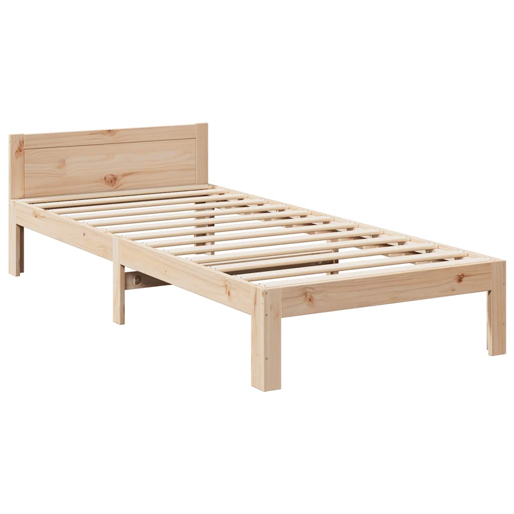 vidaXL Bed Frame without Mattress 90x200 cm Solid Wood Pine