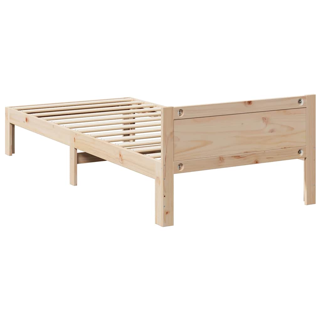 vidaXL Bed Frame without Mattress 90x200 cm Solid Wood Pine