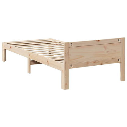 vidaXL Bed Frame without Mattress 90x200 cm Solid Wood Pine