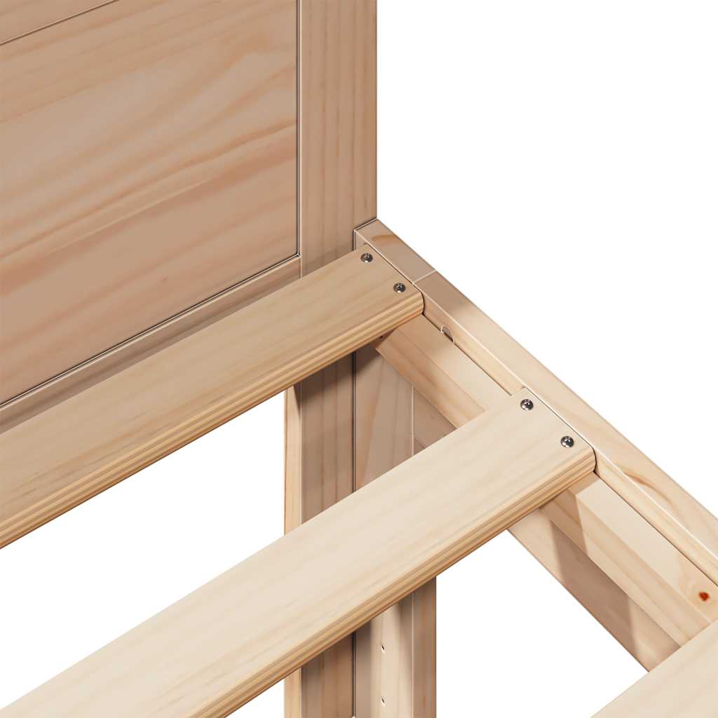 vidaXL Bed Frame without Mattress 90x200 cm Solid Wood Pine