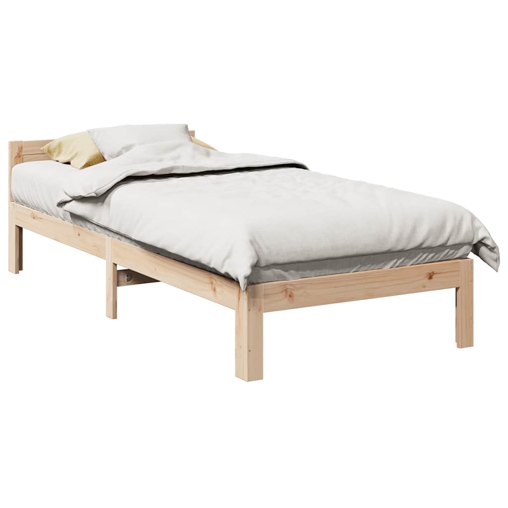 vidaXL Bed Frame without Mattress 90x200 cm Solid Wood Pine