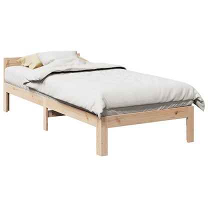 vidaXL Bed Frame without Mattress 90x200 cm Solid Wood Pine