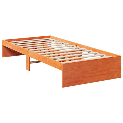 vidaXL Day Bed without Mattress Wax Brown 100x200 cm Solid Wood Pine