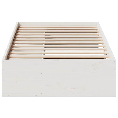 vidaXL Day Bed without Mattress White 90x200 cm Solid Wood Pine