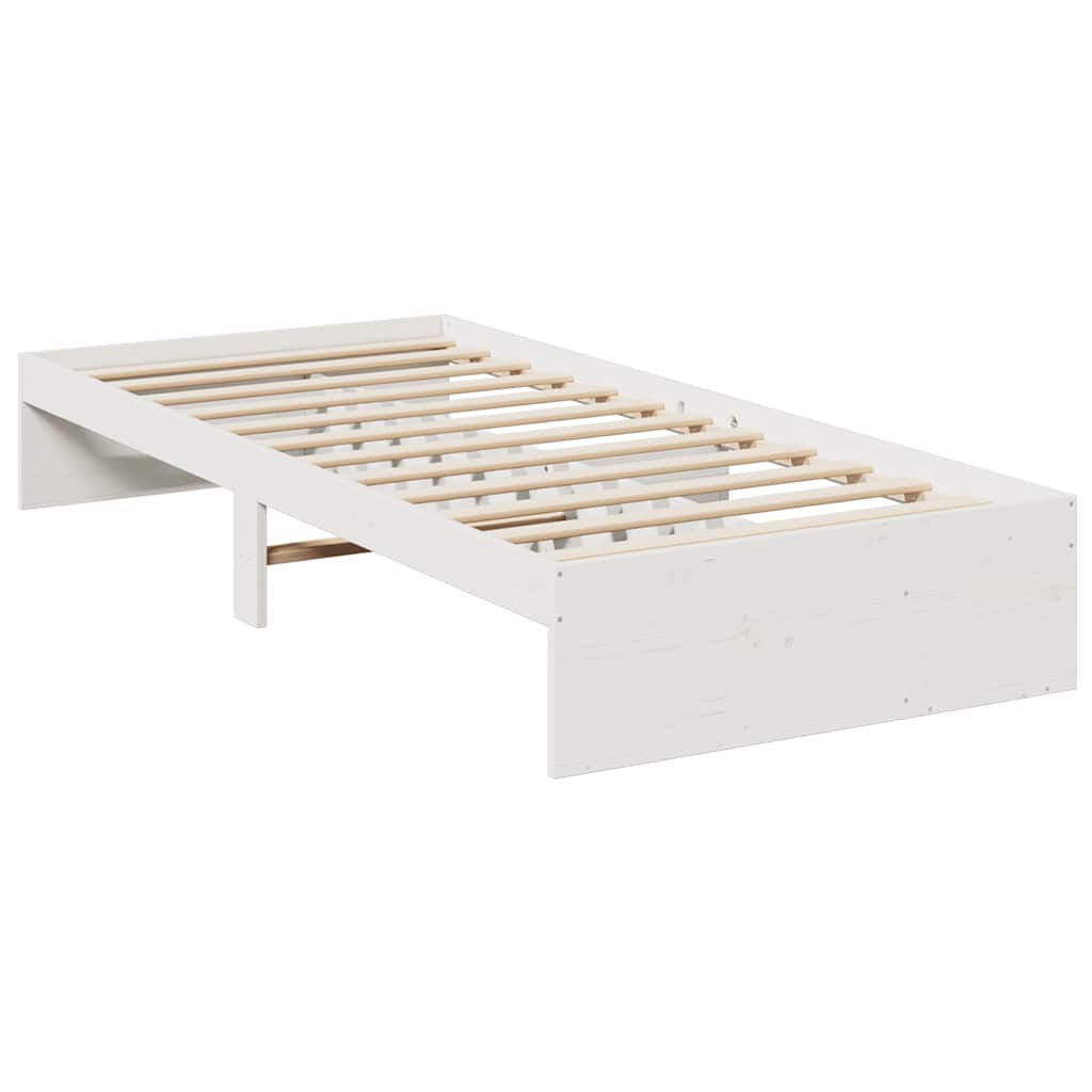 vidaXL Day Bed without Mattress White 80x200 cm Solid Wood Pine