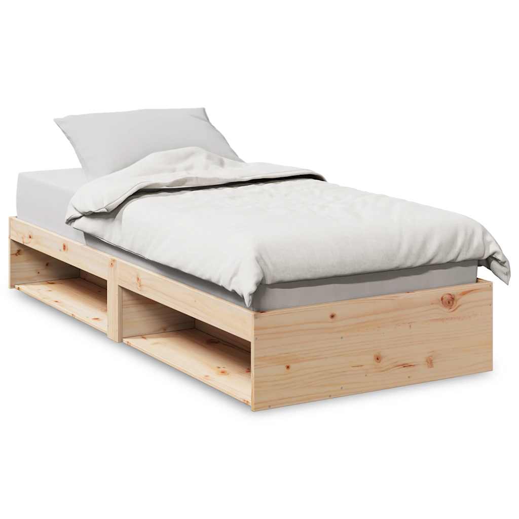 vidaXL Day Bed without Mattress 75x190 cm Solid Wood Pine