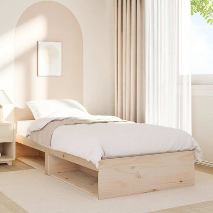 vidaXL Day Bed without Mattress 75x190 cm Solid Wood Pine