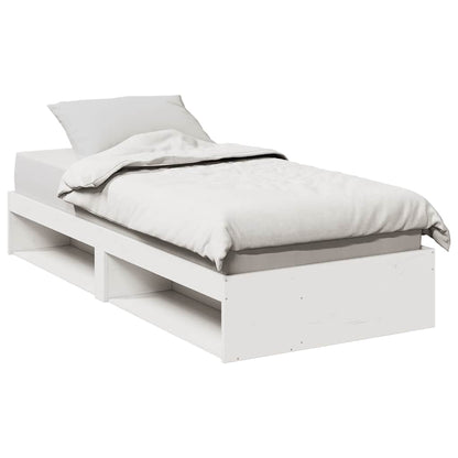 vidaXL Day Bed without Mattress White 75x190 cm Solid Wood Pine