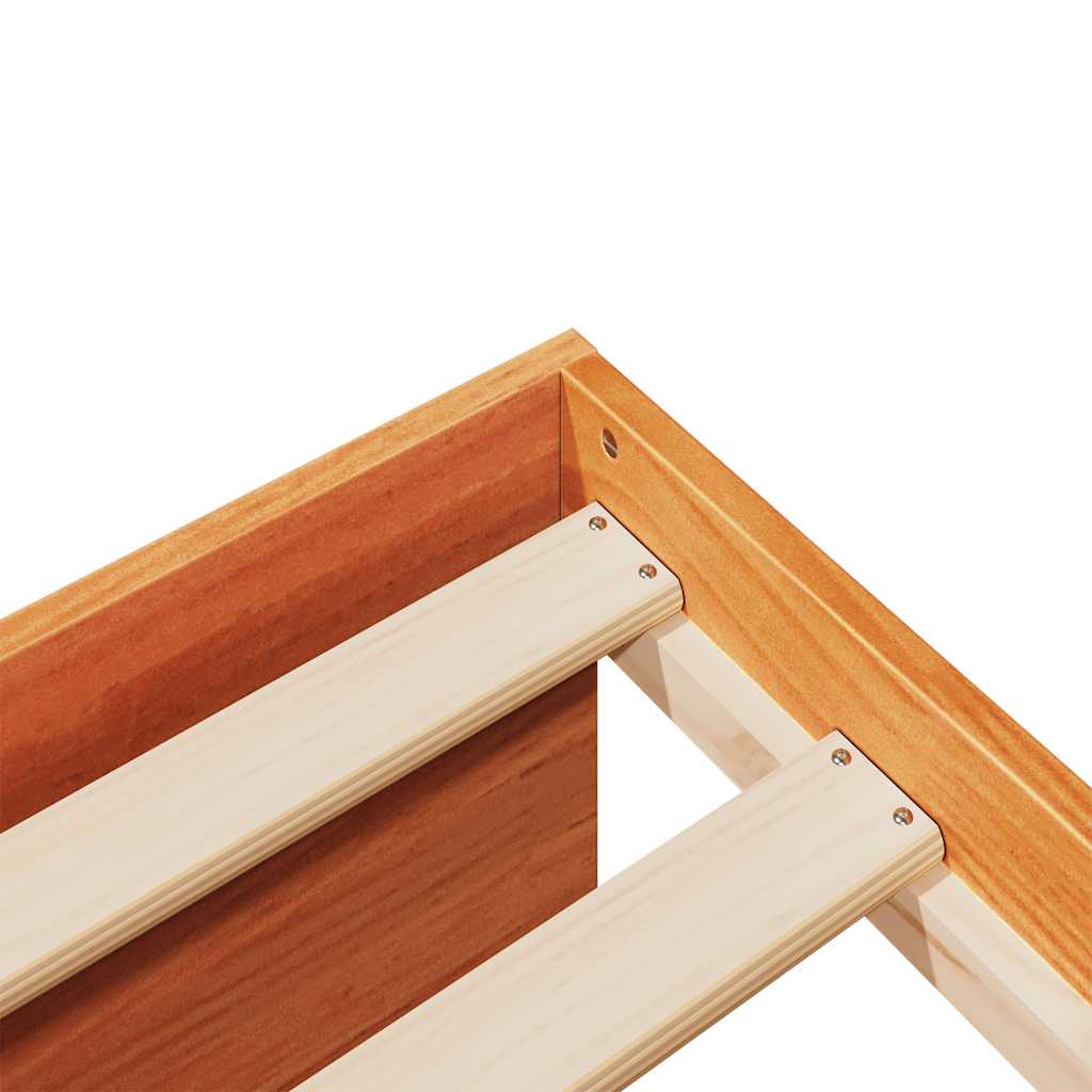 vidaXL Day Bed without Mattress Wax Brown 75x190 cm Solid Wood Pine
