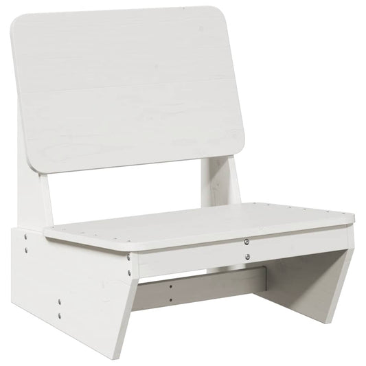 vidaXL Garden Chair White 60x64x70,5 cm Solid Wood Pine