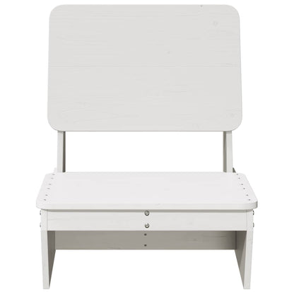 vidaXL Garden Chair | White | Solid Pine Wood | Standard | Durable