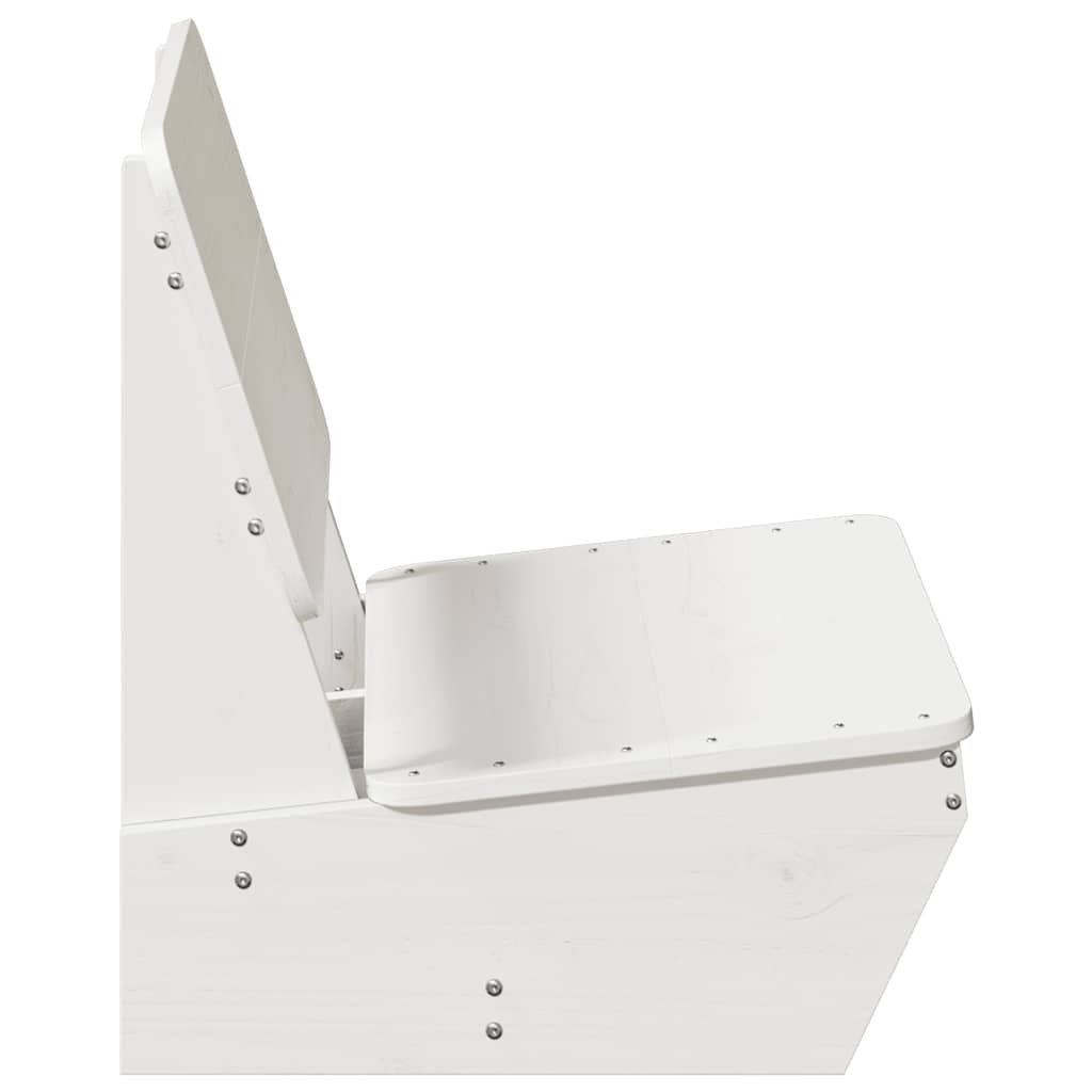 vidaXL Garden Chair | White | Solid Pine Wood | Standard | Durable