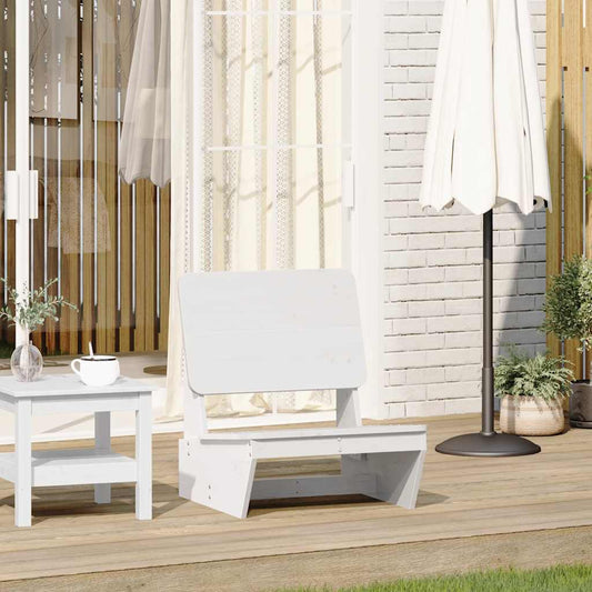 vidaXL Garden Chair White 60x64x70,5 cm Solid Wood Pine
