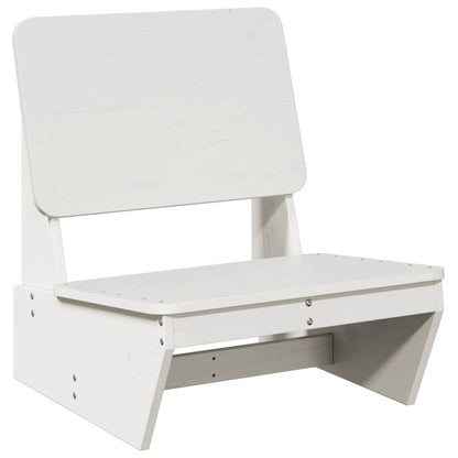 vidaXL Garden Chairs 2 pcs White 60x64x70.5 cm Solid Wood Pine