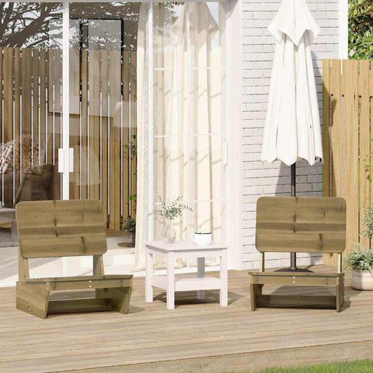 vidaXL Garden Chairs 2 pcs 60x64x70,5 cm Impregnated Wood Pine