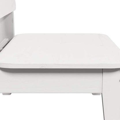 vidaXL Garden Chair White 60x52.5x72 cm Solid Wood Pine