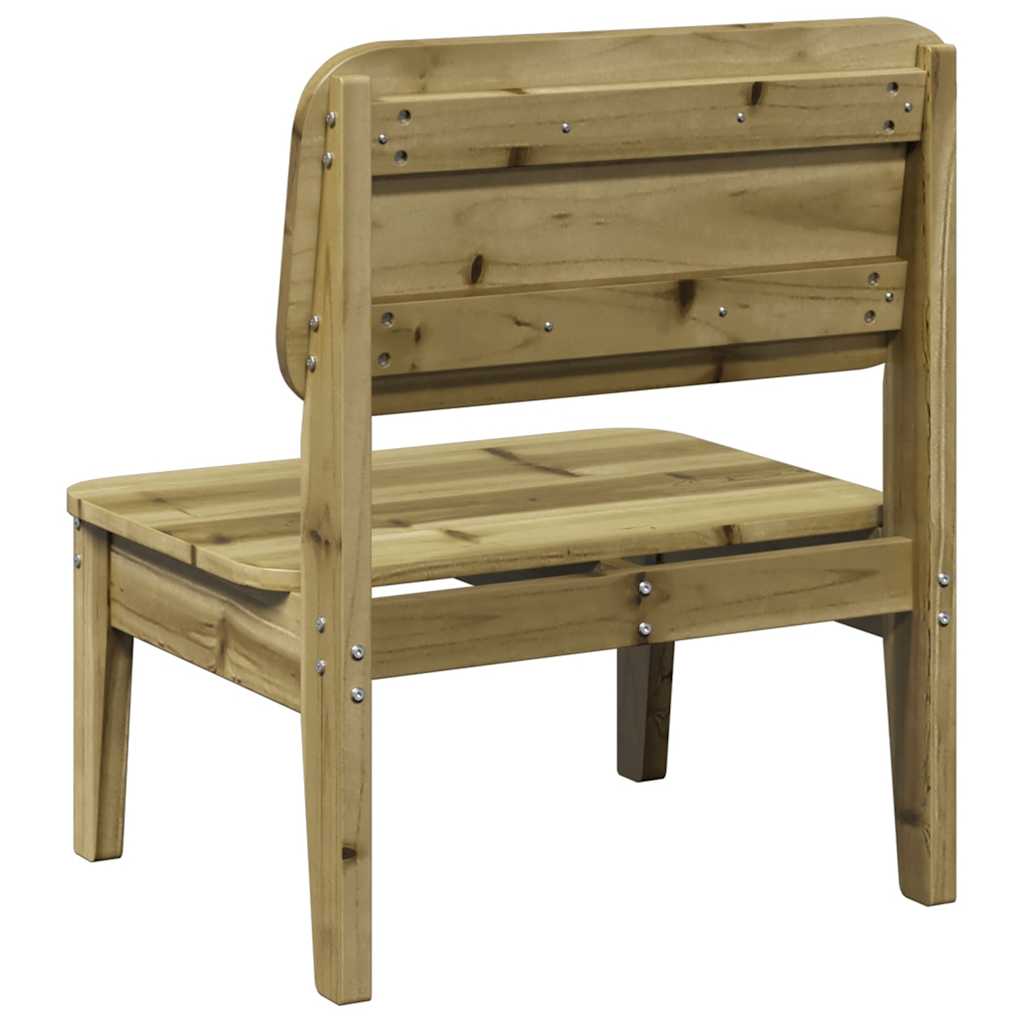vidaXL Garden Chair | Pine | Impregnated solid pine wood | Standard |  Durable