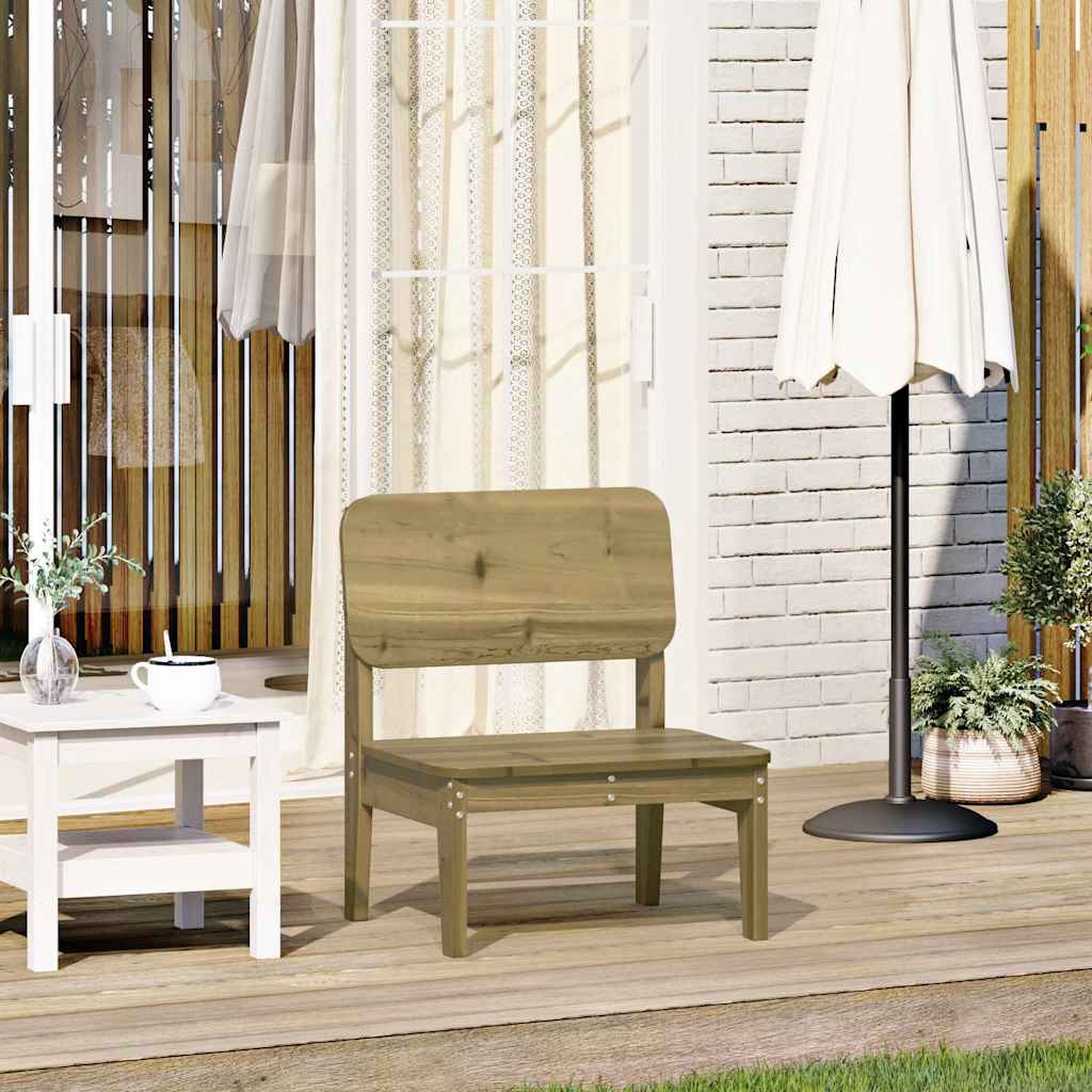 vidaXL Garden Chair | Pine | Impregnated solid pine wood | Standard |  Durable
