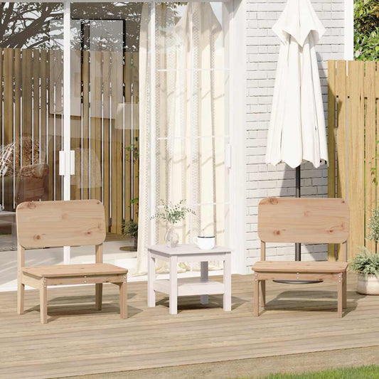 vidaXL Garden Chairs 2 pcs 60x52,5x72 cm Solid Wood Pine