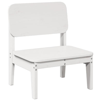 vidaXL Garden Chairs 2 pcs White 60x52.5x72 cm Solid Wood Pine