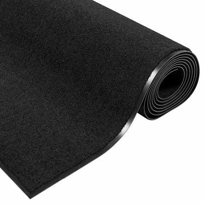 vidaXL Doormat Black 120 x 250 cm 100% Polyamide