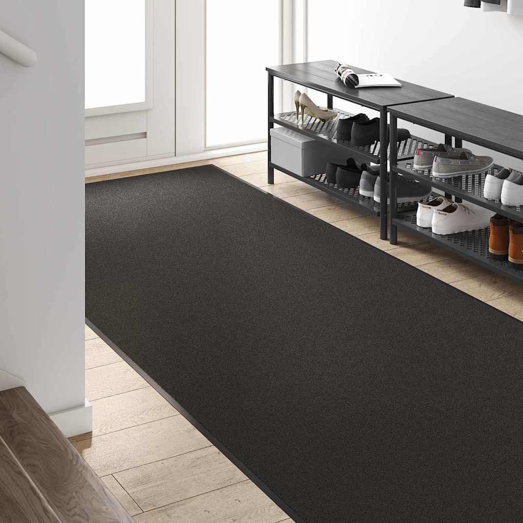vidaXL Doormat Black 120 x 250 cm 100% Polyamide