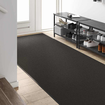 vidaXL Doormat Black 120 x 250 cm 100% Polyamide