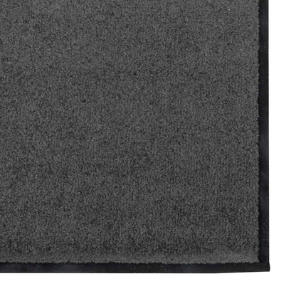 vidaXL Doormat Anthracite and Black 120 x 250 cm Polyamide and PVC