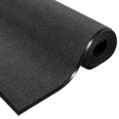 vidaXL Doormat Anthracite and Black 120 x 250 cm Polyamide and PVC