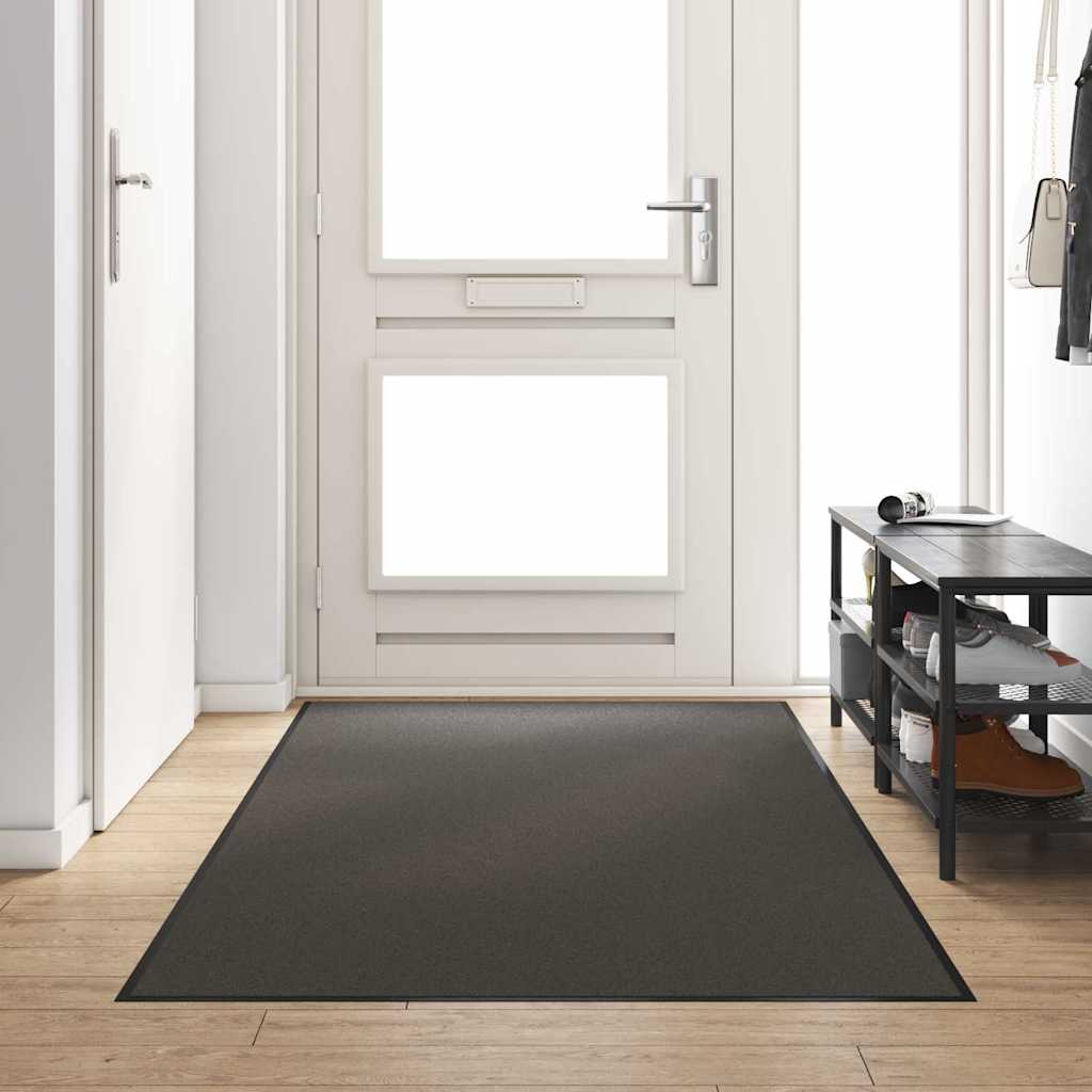 vidaXL Doormat Anthracite and Black 120 x 250 cm Polyamide and PVC