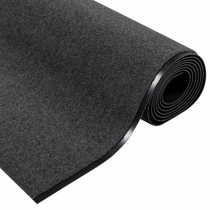 vidaXL Doormat Anthracite and Black 120 x 350 cm Polyamide and PVC