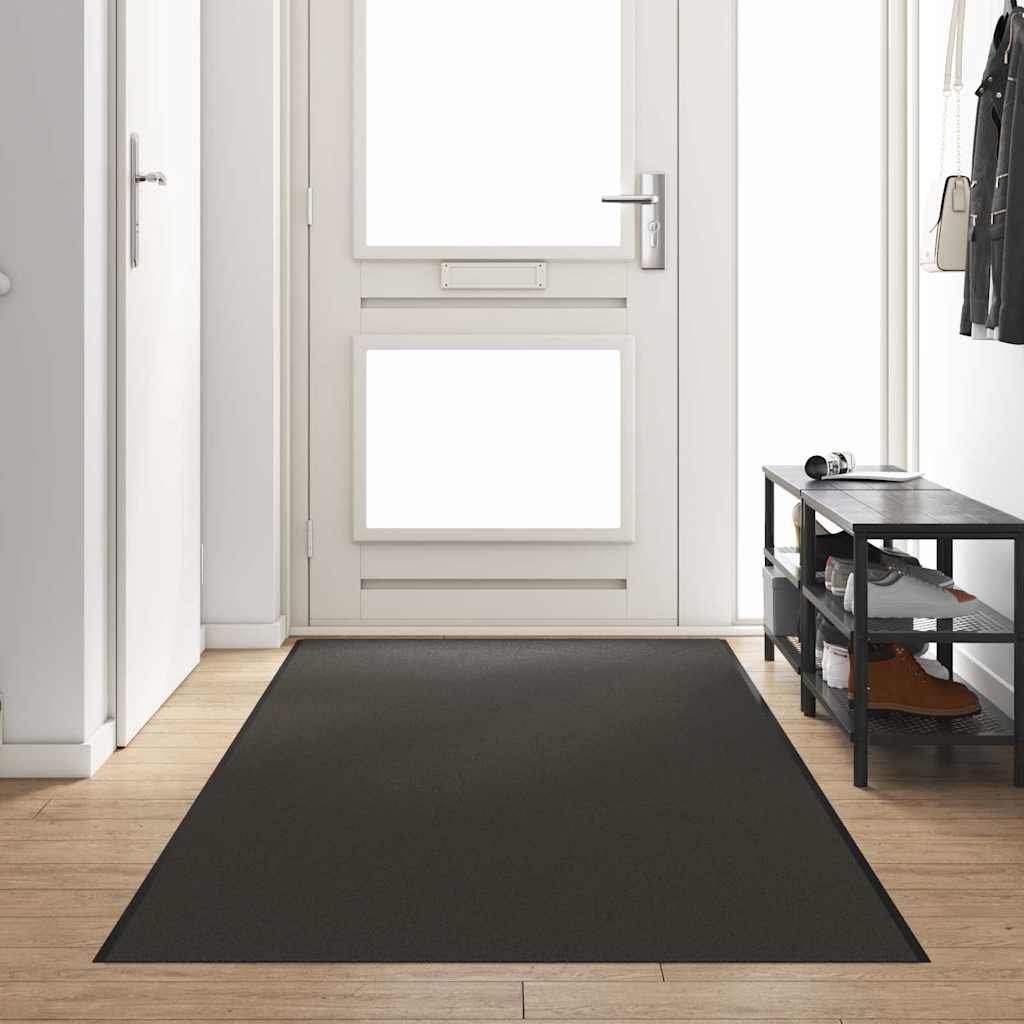 vidaXL Doormat Anthracite and Black 120 x 400 cm 100% Polyamide