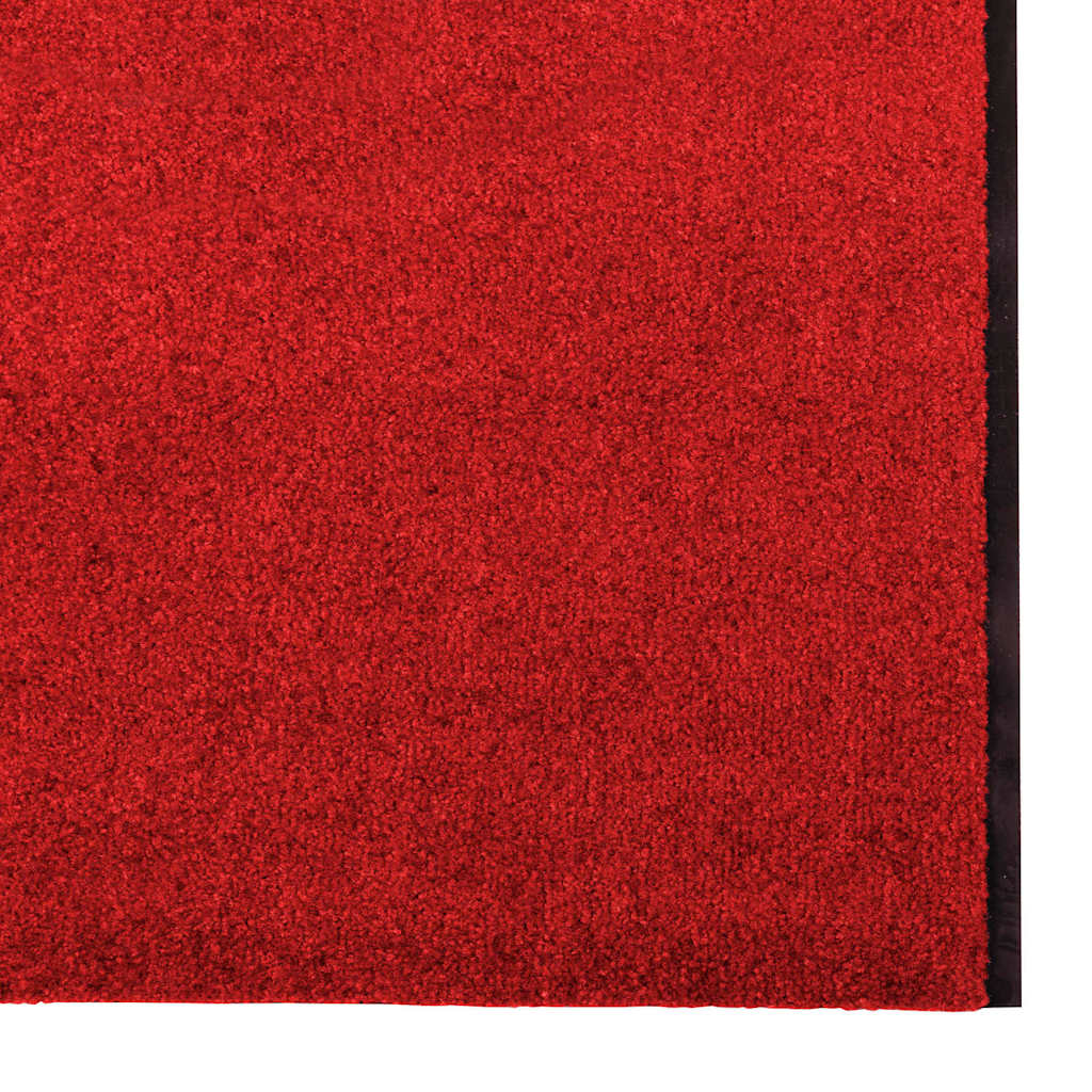 vidaXL Doormat Other Red and Black 120 x 400 cm Polyamide and PVC