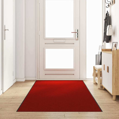 vidaXL Doormat Other Red and Black 120 x 400 cm Polyamide and PVC